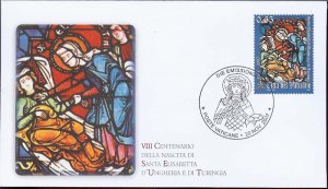 2007 - VATICAN - Scott #1365 - St. Elizabeth - FDC