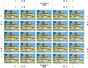 Thematic stamps fiji  1994 sg580B complete sheet 50 mint