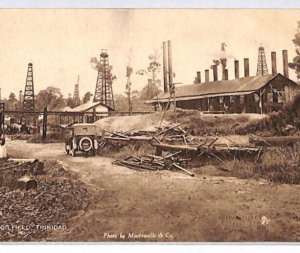 TRINIDAD & TOBAGO Postcard *OIL FIELD* PPC Unused CARS {samwells-covers}PJ119