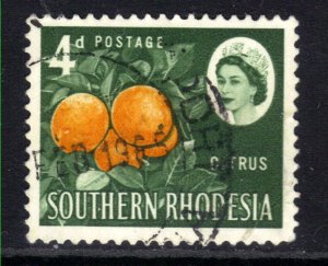 Southern Rhodesia 1964 QE2 4d Citrus used SG 96 ( C1257 )