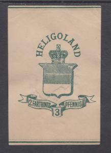 Heligoland H&G E1 used 1878 2f/3pf Wrapper