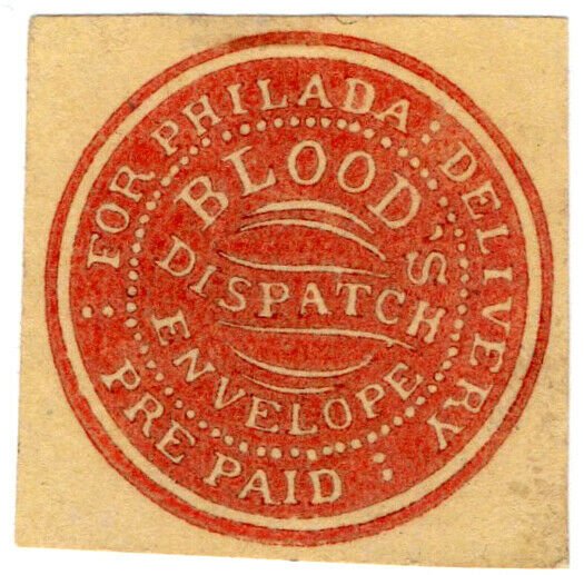 (I.B) US Local Post : Blood's Pre-Paid Dispatch Envelope