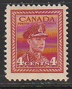 1943 Canada - Sc 254 - MNH F - 1 single - George VI War Issue