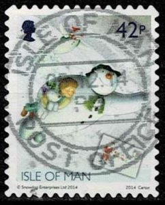 Isle of Man 2014, Sc.# used Christmas: The snowman and the snowdog