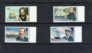 Tristan da Cunha: 2014, Ships and Explorers,  MNH Set