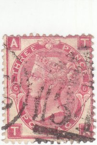 Scott #  49 plate 6 - 3p Rose - Queen Victoria - Used - Wmk 25 - SCV $62.50