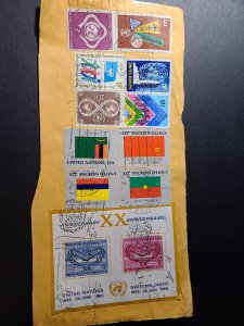UN (Geneva and New York) 1951 - 1986 U - VF Multiple Items on Package Cover