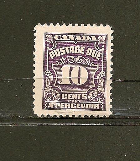 Canada J20 10 Cent Postage Due Single MNH