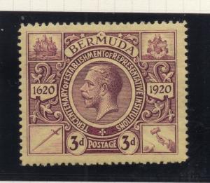 Bermuda 1921 Early Issue Fine Mint Hinged 3d. 294560