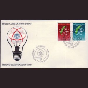 UN-GENEVA 1977 - FDC - 71-2 Atomic Energy