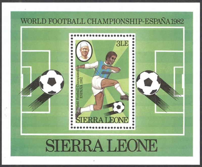 Sierra Leone Sc# 551 MNH Souvenir Sheet 1982 World Cup