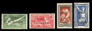 Syria #133-136 Cat$120, 1924 Olympics, set of four, hinged