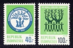 Indonesia Sc# 1029-30 MNH World Forestry Congress