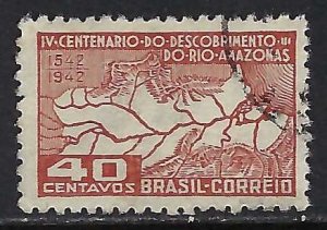 Brazil 607 VFU MAP L348-3