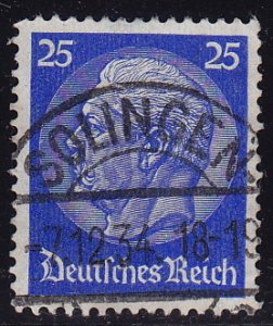 Germany - 1932 - Scott #395 - used - Hindenburg - SOLINGEN pmk