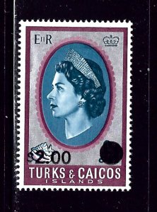 Turks and Caicos 195 MNH 1969 surcharge    #2
