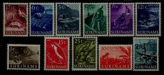 Suriname 253-63 MH Nature/Animals SCV18.65