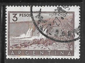 Argentina 638: 3p Embankment Dam El Nihuil, used, F-VF