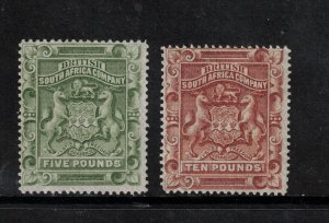 Rhodesia #18 - #19 Mint Fine+ Very Fresh Unused (No Gum) Duo