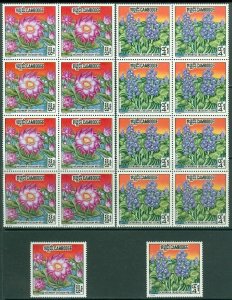 EDW1949SELL : CAMBODIA 1970 Scott #231-33, 233a Flowers 9 Cplt sets MNH Cat $271