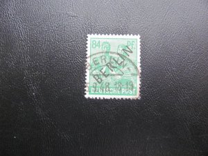 Germany Berlin 1948 USED SIGNED SCHLEGEL SC# 9N16 BLACK OVERPRINT XF MICHEL100 E