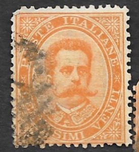 Italy Scott #47 20c King Humbert 1 (1879) Used