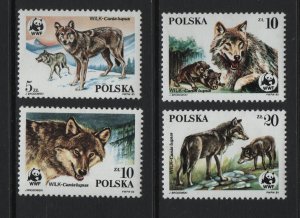 Poland  #2650-2655  MNH  1984  protected animals WWF