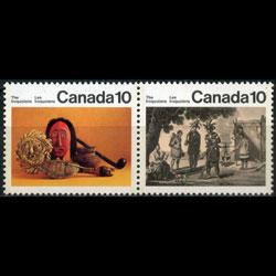CANADA 1976 - Scott# 578-9 Indians Art Set of 2 NH