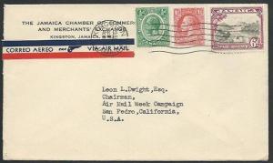 JAMAICA 1936  airmail cover to USA ........................................59443