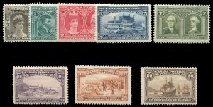 Canada #96-103 Cat$978, 1908 Quebec Tercentenary, complete set, hinged, 15c c...