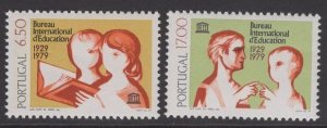 PORTUGAL SG1764/5 1979 INTERNATIONAL BUREAU OF EDUCATION MNH