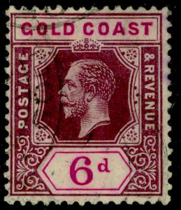 GOLD COAST SG78, 6d dull & bright purple, FINE used. WMK MULT CA.