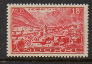 Andorra French 1951 Old Town VF MNH (122)