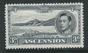 ASCENSION SG42a 1940 3d BLACK & GREY p13½ MTD MINT