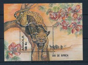 [31216] Angola 1993 Wild Life Leopard Flowers Orchids MNH Sheet