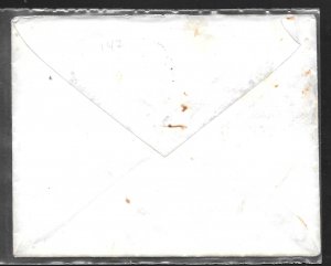 USA 147: 3c Washington, on cover, Providence, RI, stamp F