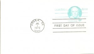 Scott# UY 27 Folded US Postal Reply Card First Day Cover