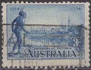 Australia; 1934: Sc. # 143:  Used Single Stamp