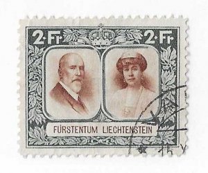 Luxembourg Sc #107b  2Fr  used VF