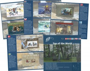 Scandinavian 2004 Joint issue Mythology Set of 8 block's in special book...