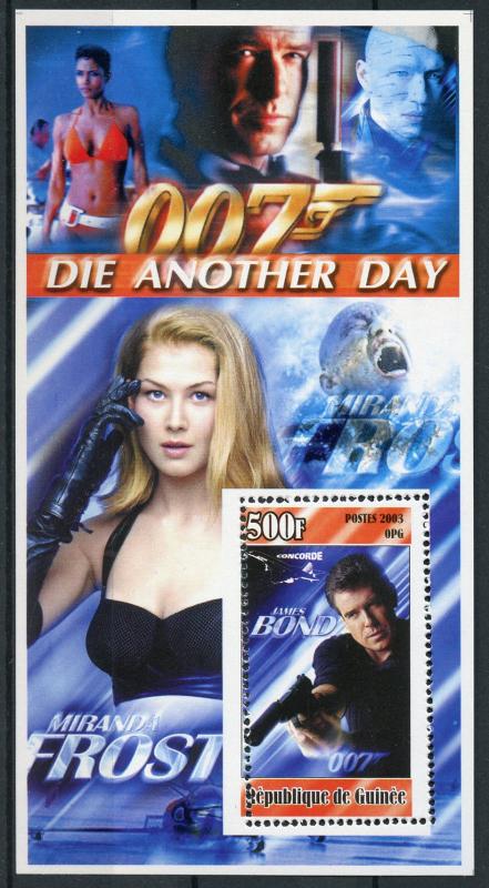 Guinea 2003 MNH James Bond 007 Die Another Day 1v S/S I Movies Stamps 