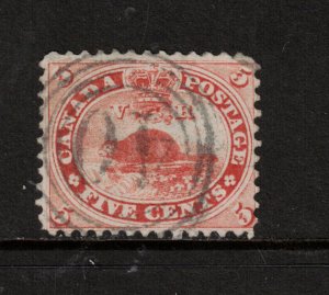 Canada #15 Used With 4 Ring 40 St Thomas Cancel