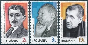 Romania 2018 MNH Romanian Avant-Garde Writers 3v Set People Literature Stamps