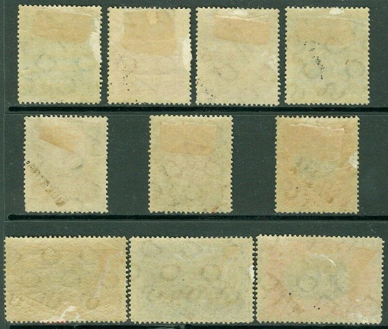 EDW1949SELL : MEXICO 1899 Scott #294-303 Cplt set Overprint 'Muestra' VF Mint OG