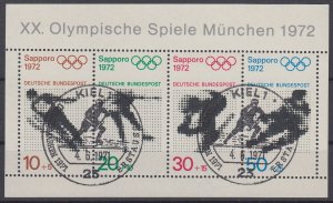 Germany 1971 Sc#B475a Mi#SS 6 used Cancel Kiel (BU1781)