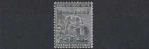 BECHUANALAND 1888  S G 52    1/2D  GREEN BLACK    MH