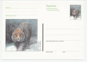 Postal stationery Slovenia 1998 Lynx