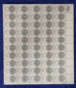 Scott #1326, 5c Search For Peace, Lion’s Clubs Int’l, Mint sheet of 50, MNH