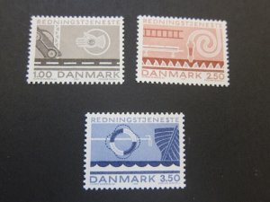 Denmark 1983 Sc 742-44 set MNH