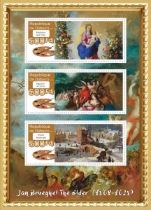 Stamps.Art, painting, Brueghel 2017 year 19 sheets perforated MNH**